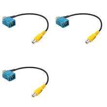 3X Fakra Z Buchse auf RCA Buchse Videokabel Adapter Auto Rückfahrkamera Adapterkabel für (B)