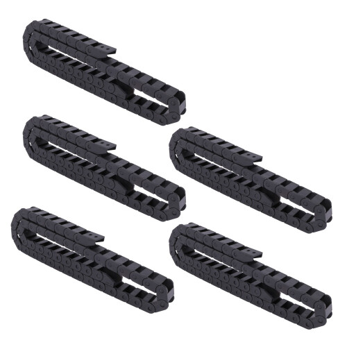 5pcs 10 x 20mm 1M Open  Both Side Plastic Towline Cable Drag Chain
