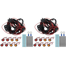 2X Motorcycle Universal Rocker Turn Signal Kit Horn Flasher Relay Kit for SXS UTV ATV Dirt Bike