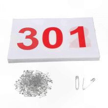 (301 to 400) Numbered Running Bibs Collection, 001-100, Ideal for Athletic Events and Competitions