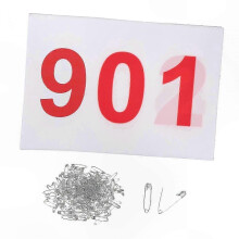 (901 to 1000) Numbered Running Bibs Collection, 001-100, Ideal for Athletic Events and Competitions