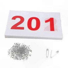 (201 to 300) Numbered Running Bibs Collection, 001-100, Ideal for Athletic Events and Competitions