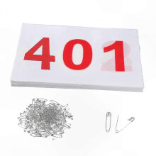 (401 to 500) Numbered Running Bibs Collection, 001-100, Ideal for Athletic Events and Competitions