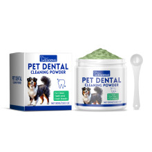 (80g+spoon) YEGBONG Teeth Cleaning Powder for Dogs Teeth Cleaning Powder gently cleans tartar and stains, freshens breath