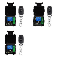 3X 433MHz Wireless Remote Control RF Relay 12V Remote Control for Garage Door Motor Water Pump Control