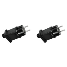 2X 3.5V 3.6W Plug LED Alimentation LED Transformateur Adaptateur de Prise IP44 Adaptateur de Lampe de Noël Étanche Prise UE