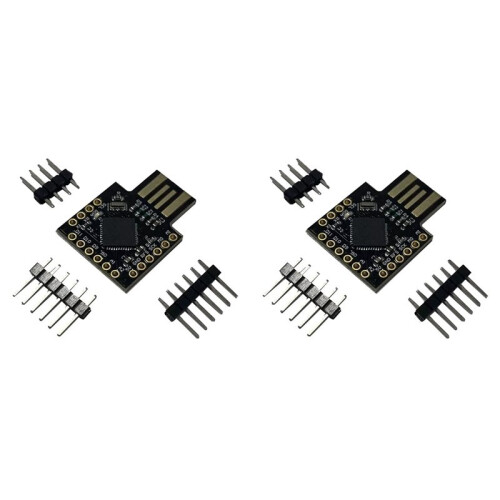 2X for Beetle Leonardo USB ATMEGA32U4  Development Board PRO-MICRO Multifunction Portable Convenient Module,Black