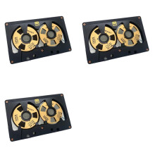 3X Cassette Audio Reel To Reel Cassette 50 Minuten Lege Tape Dubbelzijdige Metalen Reel Holle Case Zelfgemaakt