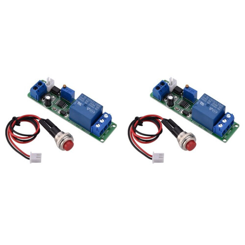 2X  12V Adjustable Timer Delay Turn OFF Module Timing Relay   1-10sec Delay Off  Module