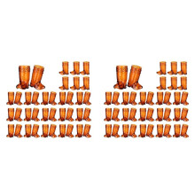72 Pieces 1 OZ Clear Cowboy Glasses Cowboy Boot Shot Glasses Plastic Western Cowboy Glasses Brown