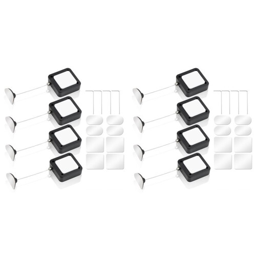 8 Pack 6.5ft Retractable Remote Control Tether with Adjustable Locking Cord, TV Remote Finder and Security Lanyard