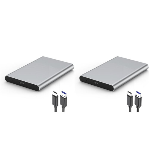 2X USB Type-C Enclosure for 2.5 Inch  SSD/HDD USB3.1 Mobile Hard Disk Box