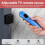 8 Pack 6.5ft Retractable Remote Control Tether with Adjustable Locking Cord, TV Remote Finder and Security Lanyard 5
