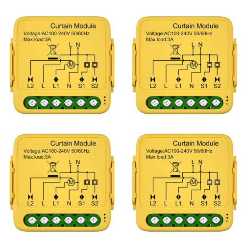 4X Tuya  Zigbee Curtain  Module Connected Roller Shutters Blind Motor Works with Alexa GoogleHome