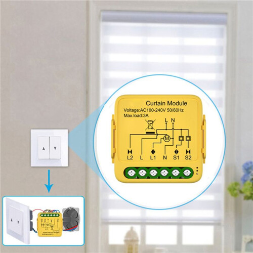 4X Tuya  Zigbee Curtain  Module Connected Roller Shutters Blind Motor Works with Alexa GoogleHome 2
