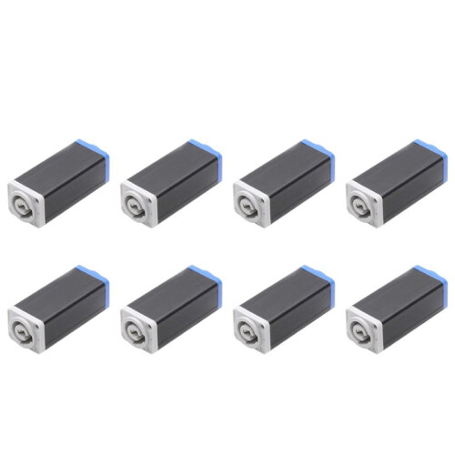 8X LED PowerCon AC Coupler Adapter Extender Connector High Quality Speakon Panel Mount Straight Adapter  to White