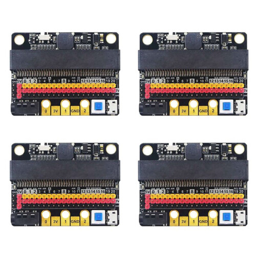 4X för Microbit Expansion Board IO BIT V2.0 Micro:Bit Horisontell Adapterplatta