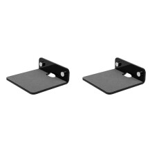 2X Suporte Montado Na Parede Multifuncional PortáTil Alto-Falante Prateleira de Parede para Webcam Telefones Celulares Roteador Alto-Falante Preto