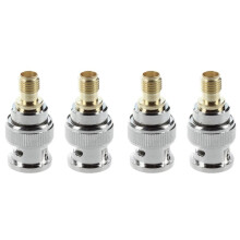 4X BNC Male to SMA Female Plug Coax Adapter