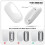 2X Mouse Charger for Magic Mouse 2 USB C Wireless Charging Support Ergonomic Grip&Mouse Base for Magic Mouse 2 White 3
