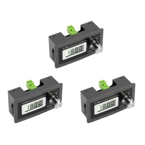 3X 2-Wire 4-20MA Current Loop Signal Generator Panel-Mounted Current Transducer Support 2,3,4 Wires A0KF