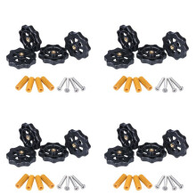 16Pcs Upgraded Hand Twist Leveling Nut Diameter 40mm + 16Pcs Hot Bed Spring + 16Pcs M4X35mm Screws for CR10 3D Printer