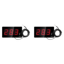 2X Digital Thermometer Home Electronic for Led Pool Thermometer Large Screen Temperature Detector EU PLUG