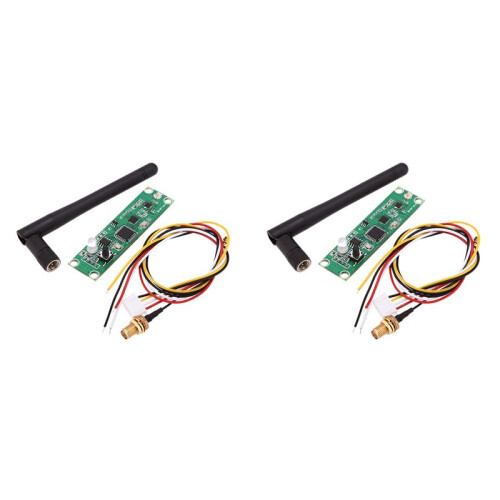 2X 2.4G DMX Wireless Controller DMX512 Transmitter Receiver 2 in 1 PCB Module with Antenna for Built-in DIY Stage Light