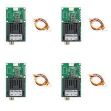4X Glasvezelconverter SingleMode Single Fiber FC/UPC Rx 1550nm 1-Kanaals Video + UART en TTL en SBUS Naar Optische Controller 0-20