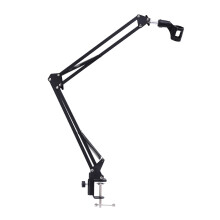 Mic Microphone Stand Suspension Boom Scissor Arm Holder Studio Broadcast Desktop