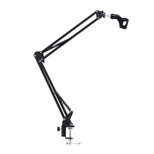 Mic Microphone Stand Suspension Boom Scissor Arm Holder Studio Broadcast Desktop