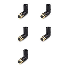 5 Adaptateur D'Angle XLR 3 Broches Réglable Mâle à Femelle Adaptateur XLR à Angle Droit Adaptateur XLR à 90 Degrés