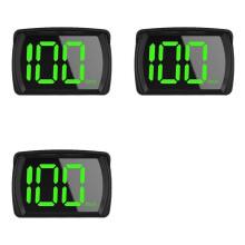 3X Universal Digital GPS Speedometer KMH Reminder Meter HD LCD Display Plug and Font for All Vehicle