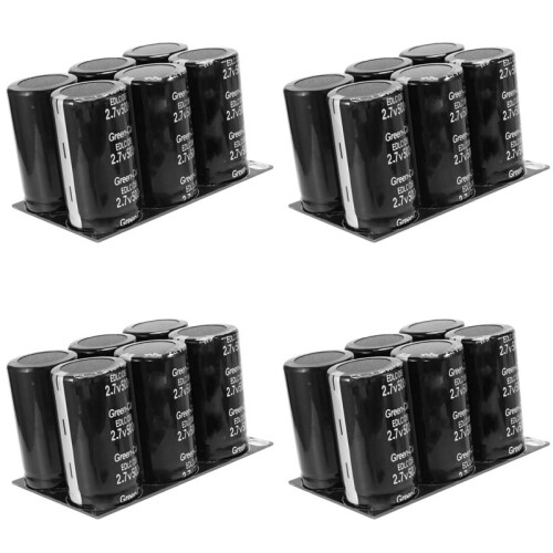 4X Farad Capacitor 2.7V 500F with Protective Plate Capacitors
