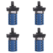 4X Rotary -Off- 3 Position 4 Phases 20A 500V Double Speed Motor Small Plate Changeover Cam