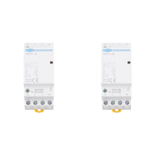 2X TOMZN TOCT1-25 4P 25A 2NC 2NO 220V/230V 50/60HZ Din Rail Household Ac Modular Contactor 2NO2NC AC Contactor