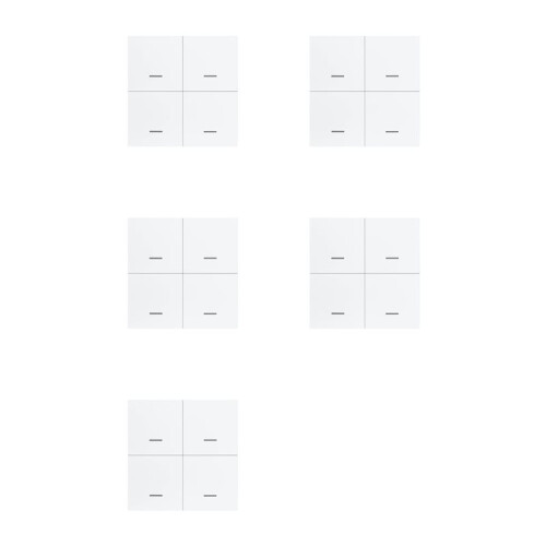 5X Tuya ZigBee  Scene  4 Gang   12 Scene  Push Button Controller Supports Home Assistant