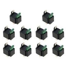 10X 4Pin DC12V 30A Fused /Off Automotive Fused Relay with Insurance Wire
