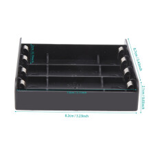 3 STÜCKE 4X 21700 Batterie Halter Aufbewahrung Box Etui ABS Feuerfeste Power Bank Etui Slot Batterien BehäLter mit Schrapnell