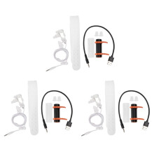 3X 4GB USB MP3 Player Waterproof Swimming Diving Surfing Black Headset FM Radio