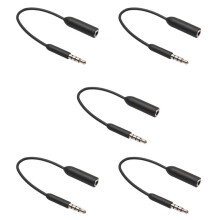 5X PrzedłUżAcz Kabla Audio 3,5 mm Jack 3,5 MęSki na ŻEńSki PrzedłUżAcz SłUchawek Smartphone do SłUchawek GłOśNiejszy Smartfon Tablet