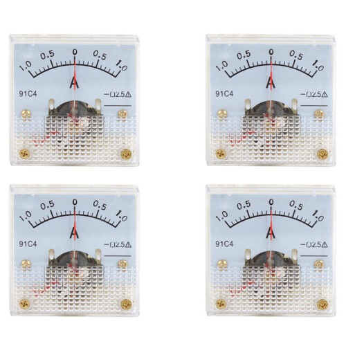 4X Class 2.5 Accuracy  0-1 A Ampere Analog Meter Ammeter 91C4