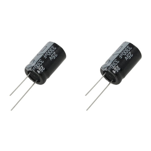 Polarized 3300uF 25V Aluminum Electrolytic Capacitors 40 Pcs