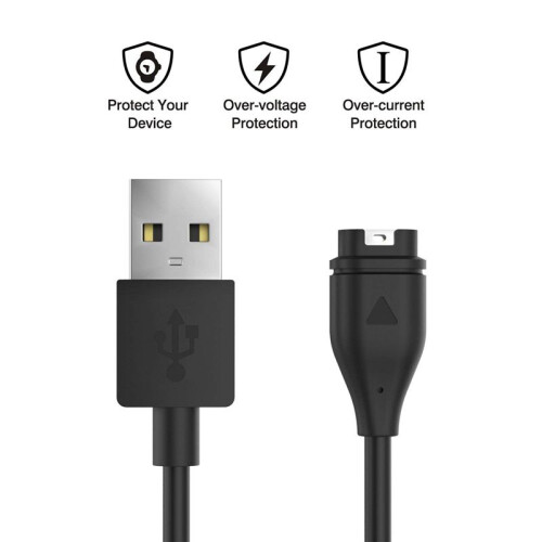 5X USB Data Sync Charging Cable Wire for  Fenix 5/5S/5X/Forerunner 935/Quatix 5/Quatix 5 Sapphire BLACK 2