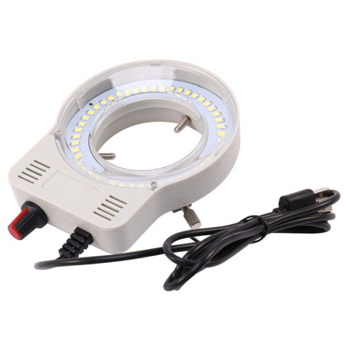 6X 48 LED Industrial Microscope Camera Light Source Ring Lamp Light  Lamp Adjustable Brightness USB Interface 1