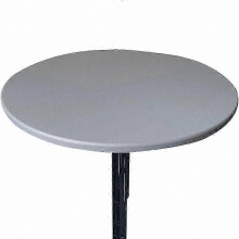 (120cm, gray) Waterproof Elastic Table Cover Protector, Round 60-130cm Fitted Tablecloth for Home and Events