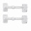 (2Pcs White) Adjustable Window Safety Lock for Kids and Pets, Secure Window Restrictor for Home Safety 1