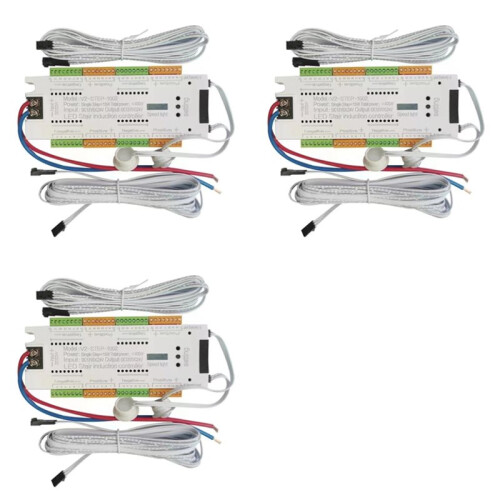 3X Automatic 32 Channels Stairway Lighting LED Motion Sensor Controller Kit for Stairs Flexible Strip 12V 24V