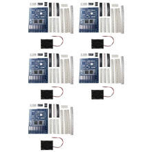 5X Scheda Pratica di Saldatura Componenti SMD Kit DIY Scheda di Formazione per Abilità Pratica Set di Transistor LED