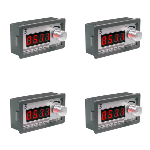 4X Digital Display Potentiometer Variable Resistor 10k Ω Resistance Signal Simulator for Speed Controller Inverter